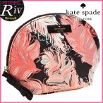 ケイトスペード kate spade コスメポーチ 小物入れ 新作 フェザー柄 wlru2244