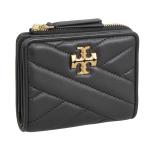 トリーバーチ 財布 レディース 二つ折り財布 OS レザー ブラック KIRA CHEVRON BI-FOLD WALLET 153121-001 TORY BURCH