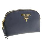 プラダ PRADA ポーチ 小物 レザー ネイビー レディース 1nd005vida アウトレット