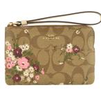 コーチ COACH ポーチ リストレット シグネチャー 花柄 アウトレット 6860ime7v