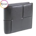 【数量限定セール】ボッテガヴェネタ 財布 メンズ 2つ折り 折財布 コンパクト レザー ブラック 743004VBWD28803 BOTTEGA VENETA