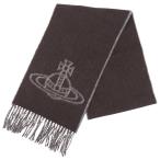 ヴィヴィアンウエストウッド マフラー レディース ウール ブラウン SINGLE ORB DOUBLE FA 81030006W00ZHD401 VIVIENNE WESTWOOD