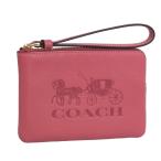 Yahoo! Yahoo!ショッピング(ヤフー ショッピング)コーチ COACH EMBOSS LEATHER HORSE AND CARRIAGE CORNER ZIP ポーチ 小物 小物入れ レザー レディース c7420 アウトレット