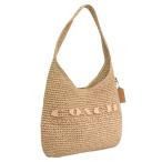 コーチ バッグ レディース トートバッグ ベージュ ストロー カゴ ブルックリンショルダーバッグ28 STRAW BK 28 CAL97B4NA COACH