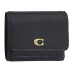 ショッピングコーチ 財布 コーチ 財布 レディース 3つ折り 折財布 ミニ財布 コンパクト アウトレット レザー ブラック LEATH ESS FLAP WALLET CAO13B4BK COACH