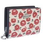 コーチ 財布 レディース 2つ折り 折財布 コンパクト アウトレット レッドマルチ スナップ ウォレット 花柄 PVC レザー SNAP WLT FLRL PRNT CBO76SVWGZ COACH