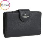 コーチ 財布 レディース 二つ折り 折財布 アウトレット ミッドナイトネイビー PTNT LTHR MDM CRN ZI CF233SVBHP COACH