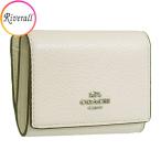 コーチ 財布 レディース 三つ折り財布 アウトレット レザー チョーク SMOOTH LEATHER MICRO WALLET CM238SVHA COACH