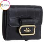 コーチ 財布 レディース 二つ折り財布 アウトレット レザー ブラック CRC LTR SM MGN WLT CM263IMBLK COACH