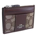 コーチ カードケース レディース アウトレット コインケース 小銭入れ パスケース 定期入れ レザー ブラウン ミニ スキニー CU988SVS8S COACH