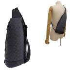 コーチ バッグ メンズ ショルダーバッグ ボディバッグ アウトレット チャコールブラック ドミニク スリング パック PVC DOMINIC SLING SIG CY801QBMI5 COACH