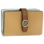 ショッピングマイケル 特価 マイケルコース 財布 レディース 2つ折り 折財布 コンパクト アウトレット レザー ブラウン 35T5SGRE8T 3470 MICHAEL KORS