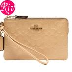 Yahoo! Yahoo!ショッピング(ヤフー ショッピング)コーチ COACH ポーチ リストレット プラチナムベージュ エンボスパテントレザー f55206imlh4