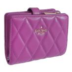 ケイトスペード 財布 レディース 2つ折り 折財布 アウトレット レザー パープル キャリー ミディアムコンパクトバイフォールドウォレット KG424 500 kate spade