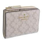 ケイトスペード 財布 レディース 2つ折り 折財布 コンパクト アウトレット ベージュマルチ SPADE FLOWER SM LZIP WAL KK894 250 kate spade