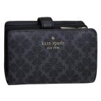 ケイトスペード 財布 レディース 二つ折り財布 アウトレット PVC ブラック WALLETS MED COMBIFLD KN756-001 KATE SPADE