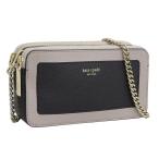ケイトスペード バッグ レディース ショルダーバッグ レザー ブラックグレー margaux double zip mini crossbody PWRU7132 106 kate spade