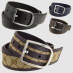 グッチ ベルト メンズ アウトレット GGキャンバス レザー シグネチャー ビジネス カジュアル 449716 GUCCI