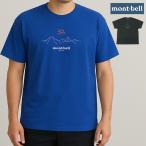 モンベル Tシャツ 半袖 メンズ レディース ブルー ダークグレー US 50th WIC.T サミッツ 2304022 mont-bell