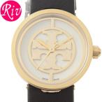 トリーバーチ TORY BURCH 腕時計 レディース REVA 28mm ブラック ゴールド テンレス レザー trb4008