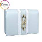 ショッピングフルラ 【数量限定セール】フルラ FURLA SIRENA M COMPACT WALLET 財布 折財布 ミニ コンパクト スエード ブルーグレー レディース wp00135