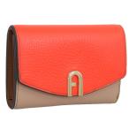 フルラ 財布 レディース 3つ折り 折財布 ミニ財布 アウトレット レザー ベージュオレンジ プリムラ FURLA PRIMULA TRIFOLD COMPACT M WALLET WP00217BX00531656S