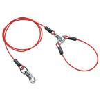 ショッピングレッドウイング 【ペティオ】タフギア　ワイヤーチェーンプラス　４．５ｍｍ　レッド