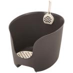 [ Ricci .ru]la pre стена высота кошка туалет темно-серый 