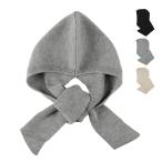 2way антибактериальный дезодорация ребра капот muffler колпак имеется уголок данный . капот muffler шляпа женский свободный размер защищающий от холода ребра вязаный уборная soe сирень Rib Hood Muffler