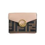 フェンディ ズッカ 三つ折り財布 レザー 8M0395 レディース FENDI 中古 美品