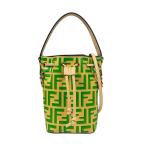 フェンディ ミニモントレゾール ショルダーバッグ レザー 8BS010 ベージュ レディース FENDI 中古