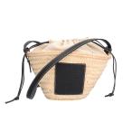 ロエベ ドローストリングバケットバッグ ショルダーバッグ ヤシの葉 ベージュ レディース LOEWE 中古