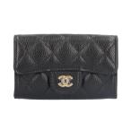  Chanel Classic заслонка футляр для карточек футляр для карточек черная икра s gold AP0214 женский CHANEL б/у прекрасный товар 