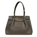 ショッピングフェラガモ サルヴァトーレフェラガモ ガンチーニ ハンドバッグ レザー DH-21　D124 ブラウン レディース Salvatore Ferragamo 中古 美品