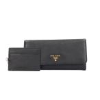 プラダ サフィアーノ 長財布 レザー 1MH132 レディース PRADA 中古