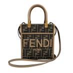 フェンディ サンシャインショッパースモール ズッカ ショルダーバッグ 8BS092 ブラウン レディース FENDI 中古
