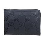  Gucci medium путешествие document кейс jumbo GG клатч кожа 792262 черный мужской GUCCI б/у прекрасный товар 