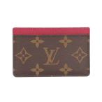  Louis Vuitton porutokarutosa-n тянуть монограмма футляр для карточек монограмма парусина M60703 женский LOUIS VUITTON б/у прекрасный товар 