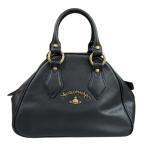 ヴィヴィアンウエストウッド ディビーナ ハンドバッグ レザー 7063V ブラック レディース Vivienne Westwood 中古