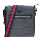 グッチ GGスプリーム ショルダーバッグ GGスプリームキャンバス 474137 ブラック メンズ GUCCI 中古