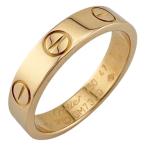 カルティエ ミニラブ リング 指輪 7号 18金 K18ピンクゴールド レディース CARTIER 中古 美品