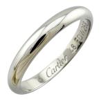 カルティエ ウエディングバンド リング 指輪 8号 Pt950プラチナ レディース CARTIER 中古 美品
