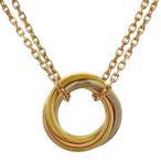 カルティエ トリニティ ネックレス 18金 K18ピンクゴールド レディース CARTIER 中古 美品