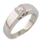 VALENTINO ヴァレンティノ Pt950 リング 指輪  10.5号 ダイヤモンド  0.406ct ルビー Pt950プラチナ 中古