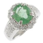 リング 指輪 13号 Pt900プラチナ パライバトルマリン レディース  中古 美品