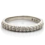  булавка кольцо для ключей кольцо женский платина PT900 бриллиант D0.25pave* модный б/у ring цена пересмотр 