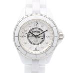 シャネル J12 腕時計 ホワイトセラミック クオーツ レディース 1年保証 CHANEL 中古 美品