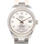 ロレックス デイトジャスト オイスターパーペチュアル 腕時計 ステンレススチール 278274G 自動巻き ユニセックス 1年保証 ROLEX 中古 美品