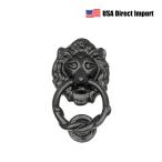 [ импорт из США ]Black Antique Colonial Heavy-Duty Door Knocker NUVO IRON дверь no машина произведение искусства 