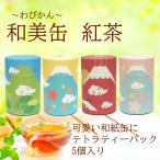  Япония мир прекрасный жестяная банка мир рисунок основной Blend черный чай 5P ввод тщательно отобранный черный чай подарок Япония маленький подарок . распределение . для .... черный чай Tetra чай упаковка 